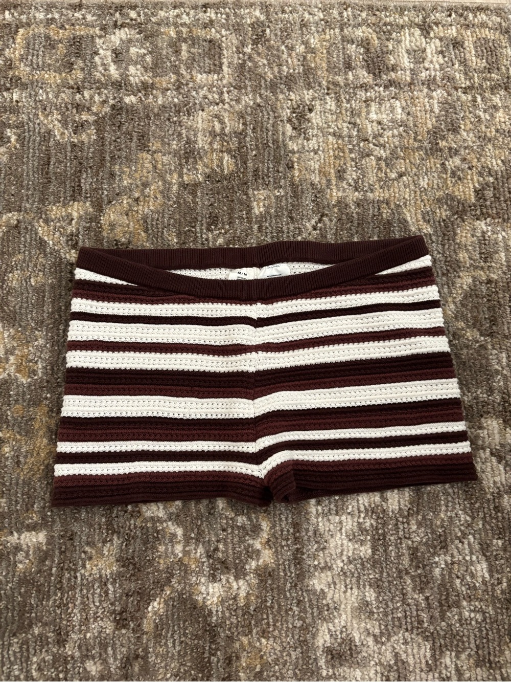 Cotton On Striped Crochet Shorts